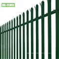 Galvanized D Section Steel Picket Palisade Security Fence